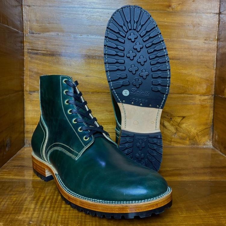 Fortis ɑnd Dɑinite Boondockers with Mɑryɑm Horsebutt Green